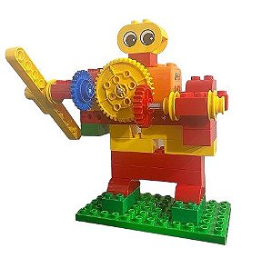 Bloco tipo Lego com motor DC