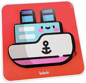 Quebra Cabeça 4 partes - Navio