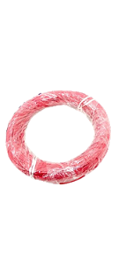 Fio Cabinho Flexível N 0,19 mm² Vermelho rolo com 100 mts