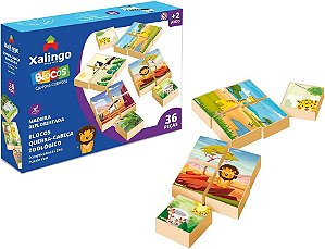 Blocos Quebra-Cabeças Zoológico Xalingo