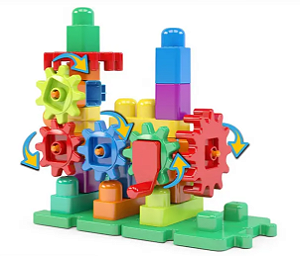 Blocos de Montar 35 peças Brinquedo Bloquinhos Imagiblocos Blocolândia Dismat