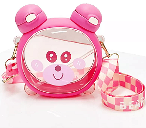 Garrafa de água Bear de 750 ml  cor ROSA