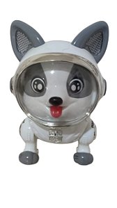 Brinquedo Dança Cão - Cor: Cinza e Branco