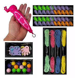 Tererê Para Cabelo + Maquina Que Aplica Brinquedo Menina