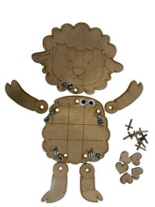 Jogo da Velha Ovelha MDF - Páscoa