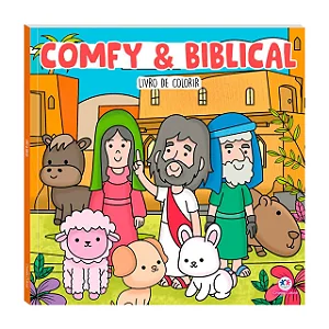 Livro de Colorir Comfy & Biblical