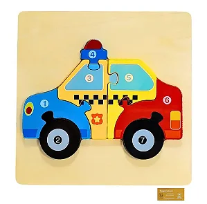 Quebra-Cabeça Progressivo - Carro de Polícia