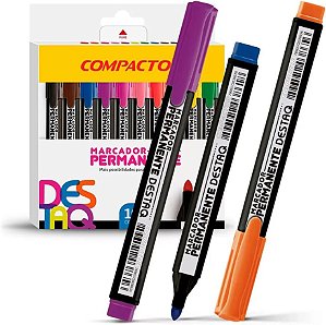 Marcador Permanente Destaq - Preto