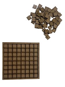Pixel art em MDF para customizar