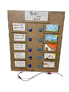Quadro detector de respostas em MDF