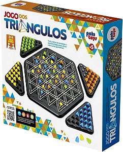 Jogo dos Triângulos Tabuleiro Geométrico Multijogador