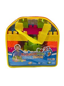 Blocos De Montar Bloquinhos Divertidos Blocks Toys 27 Peças