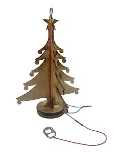 Árvore de Natal Iluminada de MDF