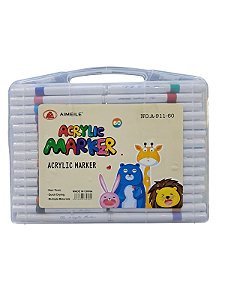 Canetinha Acrílica - 60 Cores