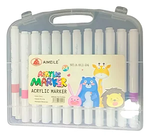 Canetinha Acrílica - 24 cores