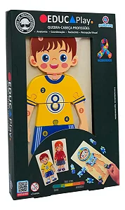 Quebra-Cabeça Profissões Educaplay - Jogador de Futebol