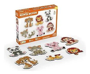 Quebra-Cabeça Monta Bichos