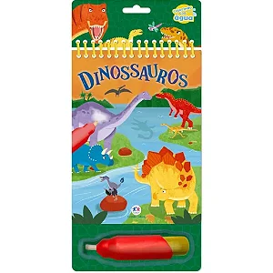 Livro pintando com água - Dinossauros