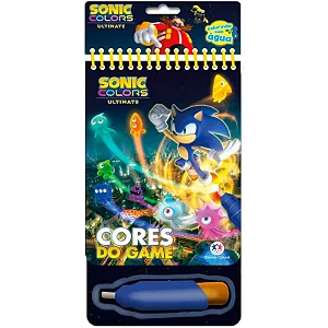 Livro colorindo com água - Sonic