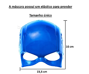 Máscara de Plástico - Capitão América