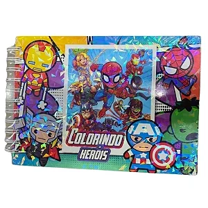 Livro de Colorir Heróis da Marvel
