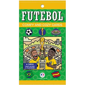 Cards de colorir - futebol