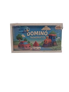 Dominó de madeira transportes