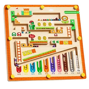 Labirinto magnético para crianças - caneta de corrida pensamento lógico treinamento de concentração