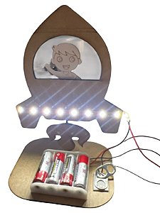 Kit Maker Foguete Iluminado em MDF