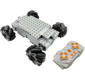 Rodas técnicas moc compatível com ev3 mecanum 4wd, bloco de construção elétrico, veículo rc, pneus omnidirecionais universais, brinquedos educativos ev3