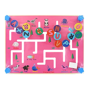 Labirito de madeira - alfabeto