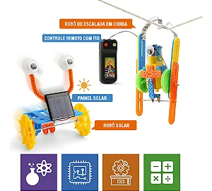 Brastoy Kit De Blocos De Construção De Ciência Stem Robotics, Experimentos Científicos Eletrônicos