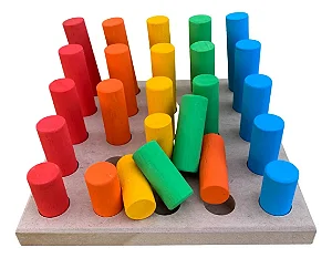 Brinquedo pedagógico infantil madeira