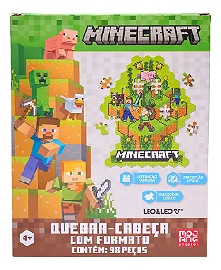 Quebra-cabeça Minecraft com formato - 98 Peças