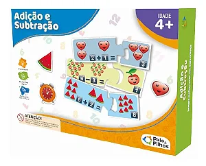 Jogo educativo de matemática - aprendendo adição e Subtração