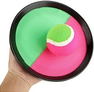 Jogo pega bola de velcro