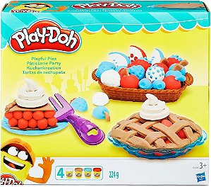 Play-Doh, massinha de modelar Infantil, kitchen creations, tortas Divertidas - conjunto de brinquedo com acessórios