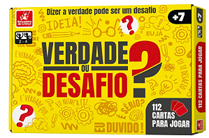 Jogo de Tabuleiro Verdade ou Desafio 112 Cartas