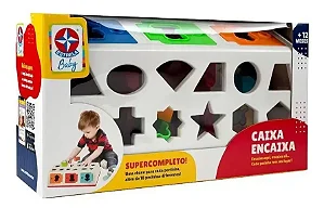 Brinquedo Educativo Caixa Encaixa Peças Criativo Estrela Cor Mista