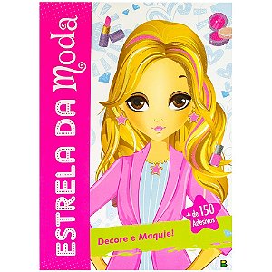 Livro interativo estrela da moda: Decore e Maquie!