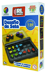 Quebra-Cabeça IQ Desafio da Seta DM Toys Infantil 6 Peças 120 Desafios