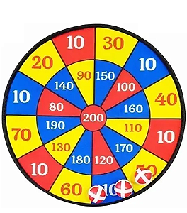 Jogo De Dardos Red Star Alvo 36cm C/ 3 Bolas Velcro