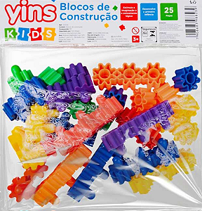 BRINQUEDO BLOCO CONSTRUCAO 25 PECAS YINS KIDS