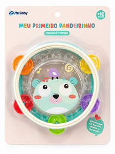 Meu Primeiro Pandeirinho Chocalho e Pandeirinho Infantil Dute Baby