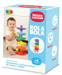 Brinquedo Infantil Rola Bola Mundo Curioso Ggb Brinquedos