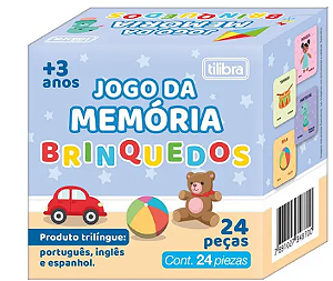 Jogo da Memória Brinquedos – 24 Peças | +3 Anos