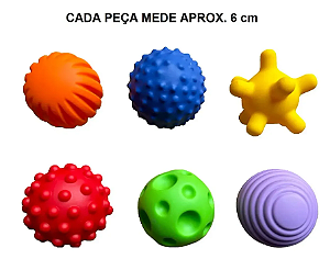 Bolinhas Sensoriais Soft Balls com Texturas – 6+ Meses