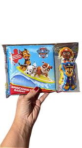 Livro de banho Patrulha Canina com personagens