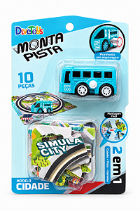 Brinquedo Monta Pista 2 em 1 - Simula City (Modelo Cidade)