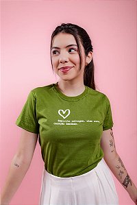 T-SHIRT - ESPÍRITO SELVAGEM (ALTO RELEVO) - VERDE PISTACHE